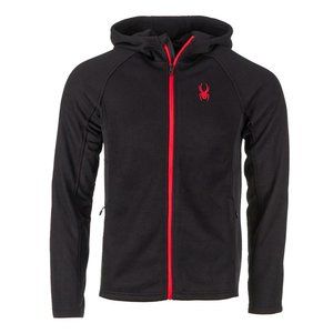 Black Spyder Men's Constant Full Zip Hooded Jacket